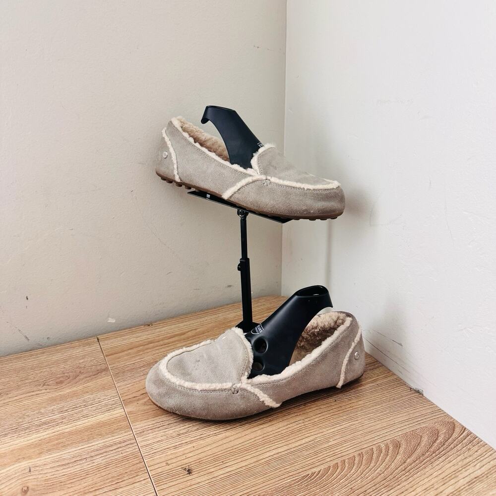UGG Hailey loafer slippers Gray Suede Women’s Size 6